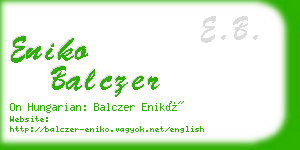 eniko balczer business card